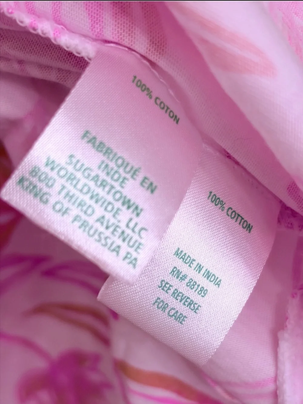 Lilly Pulitzer Dixi Cotton Summer Sleeveless Pink White Ruffle Mini Dress Size M - Picture 5 of 6